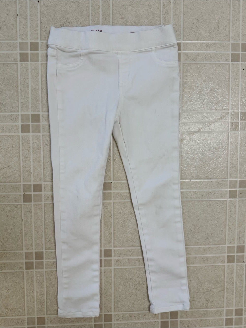 Vineyard Vines Girls Size 6 White Pull On Skinny Pants